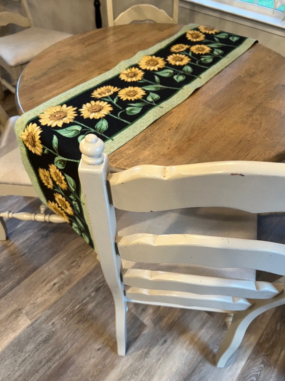 Sunflower Table Runner or Dresser Scarf